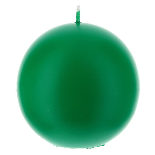 Candela cero a sfera per liturgie, Avvento, Quaresima. Diametro 10 cm.