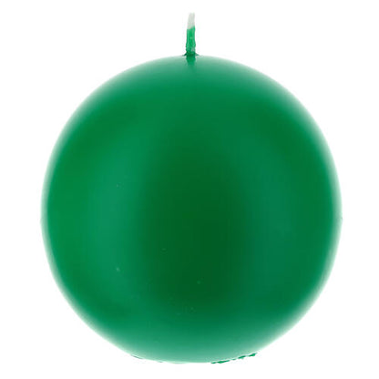 Candela cero a sfera per liturgie, Avvento, Quaresima. Diametro 10 cm.