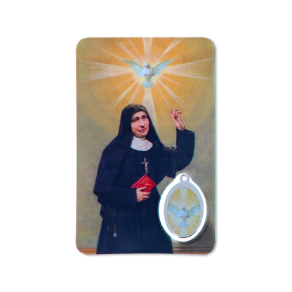 Card plastificata Santa Elena Guerra, da collezione. Dimensioni 5,5x8,5 cm