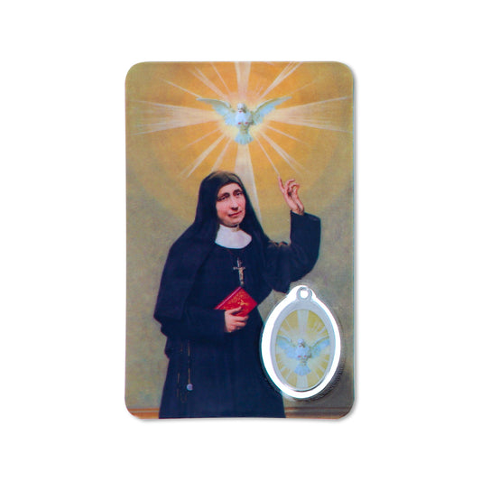 Card plastificata Santa Elena Guerra, da collezione. Dimensioni 5,5x8,5 cm