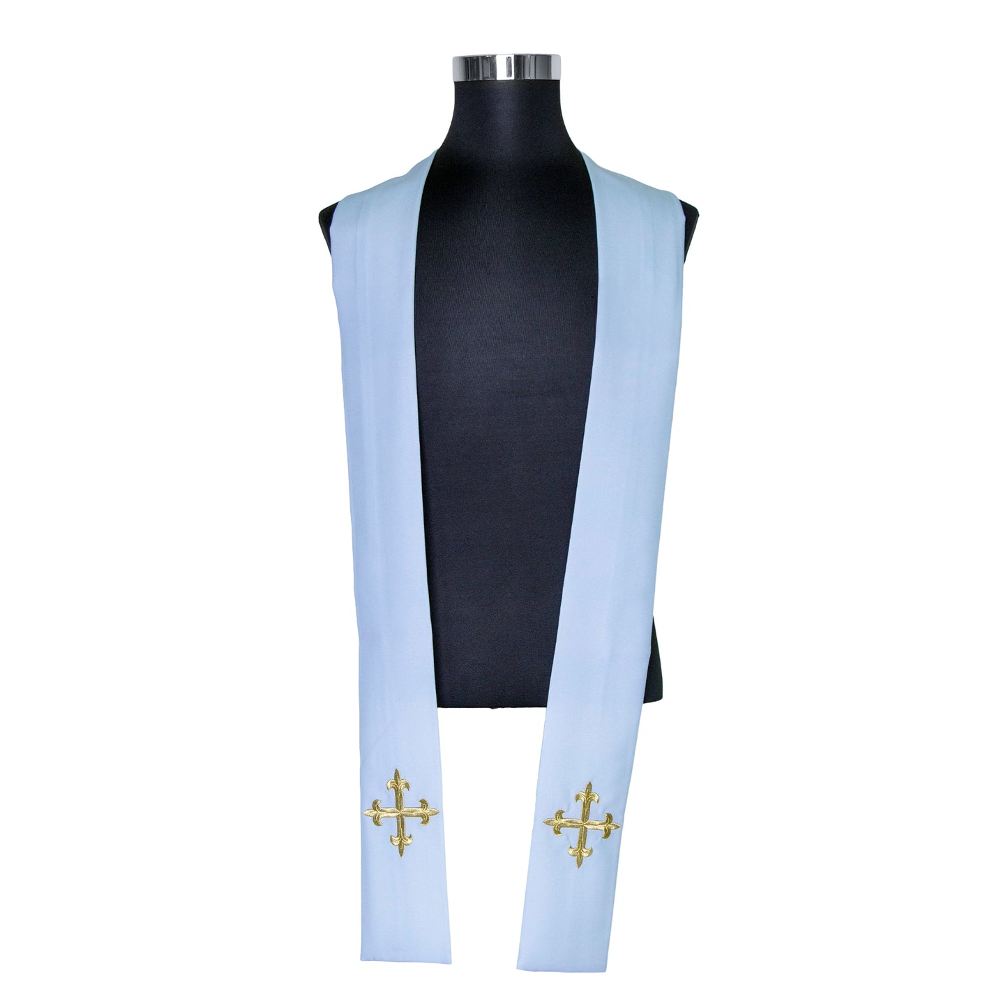 Casula azzurra con ricamo Mariano