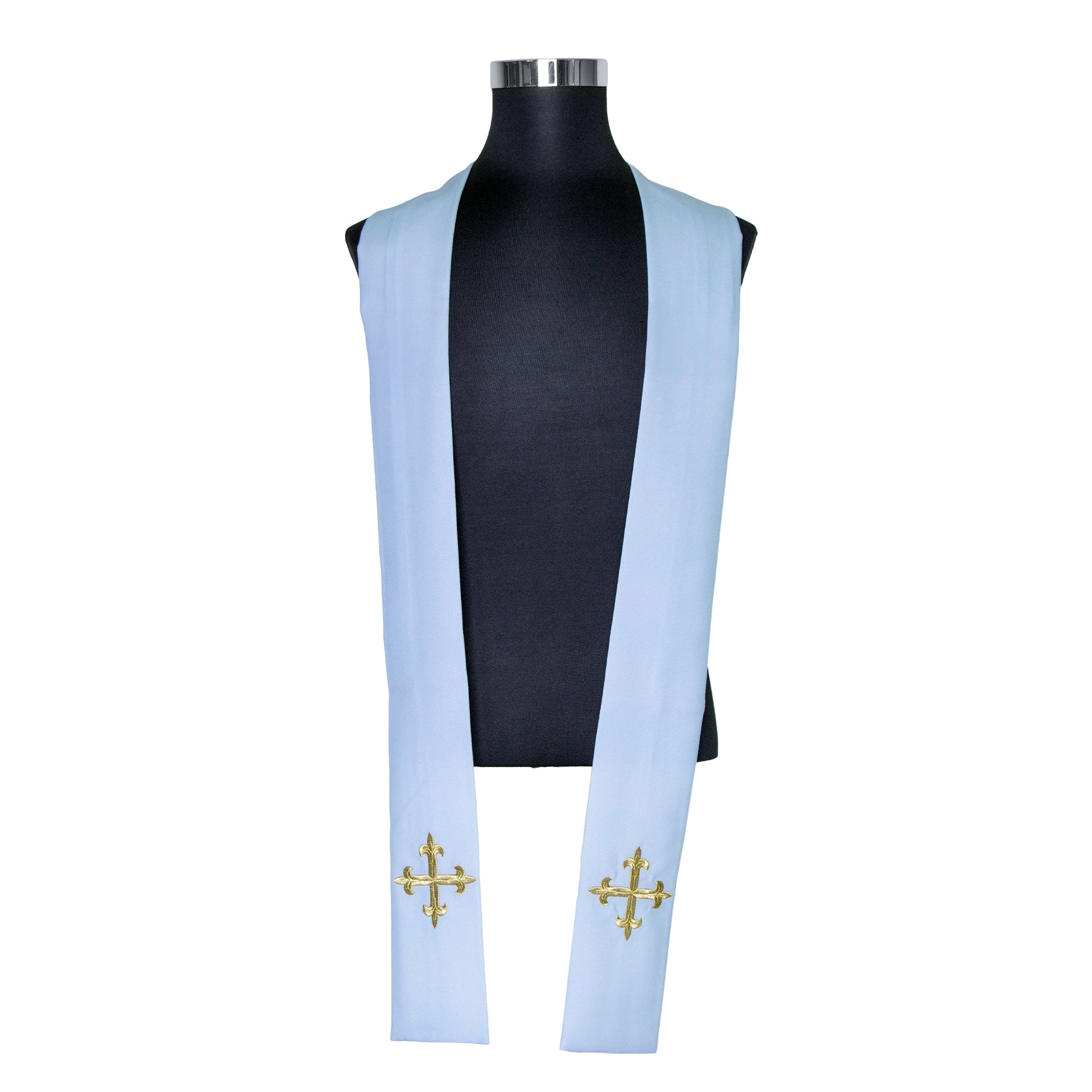 Casula azzurra con ricamo Mariano