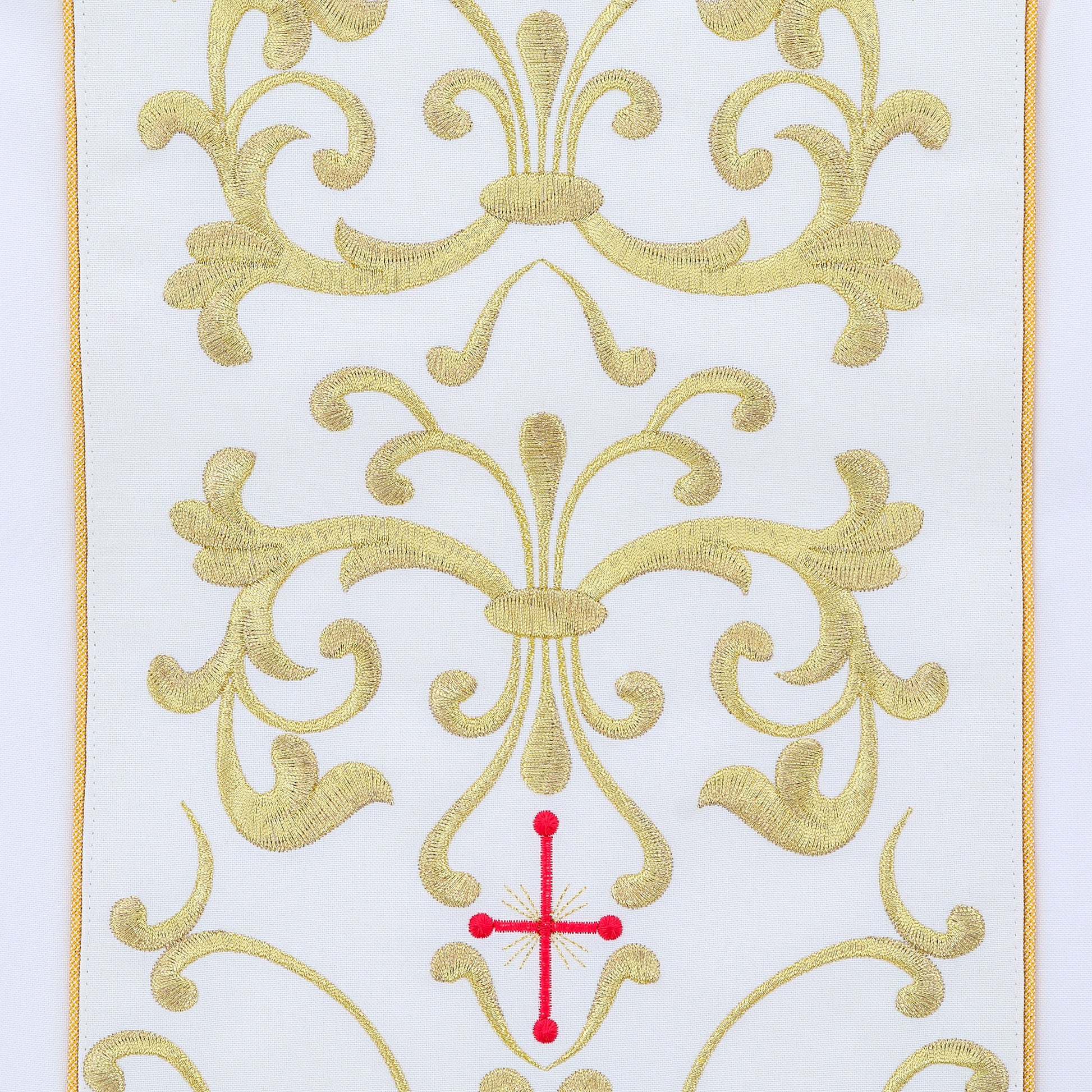 Casula mariana con ricamo Volto Madonna Immacolata. Misto poliestere