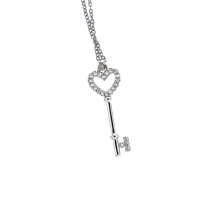 Collana con ciondolo chiave della gioia. Confezione a cassetto. Lunghezza 24,5 cm