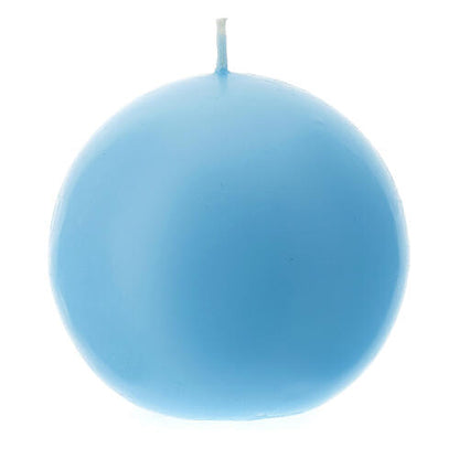 Candela cero a sfera per liturgie, Avvento, Quaresima. Diametro 10 cm.
