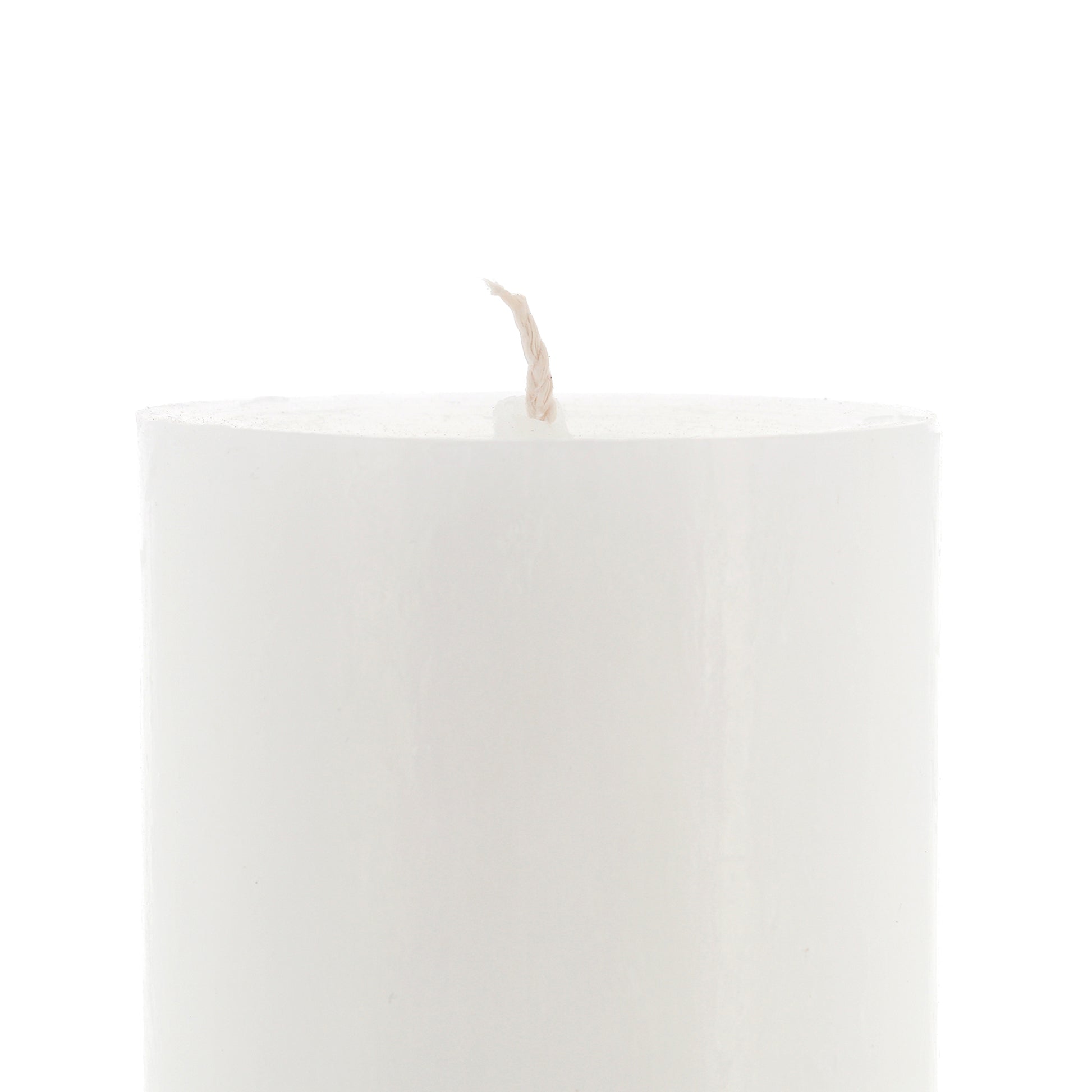 Candela cero per Liturgia, Avvento e Quaresima in cera bianca. Dimensioni 8x30 cm