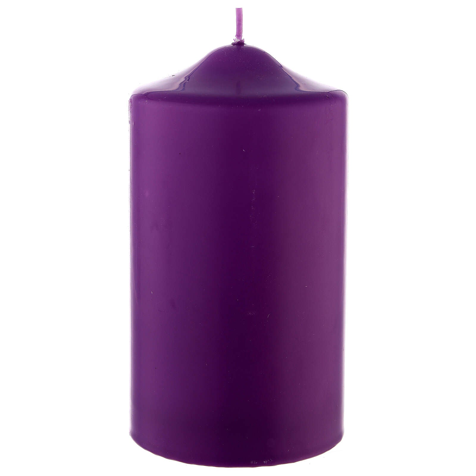 Candela cero per liturgie, Avvento, Quaresima. Dimensioni 8x15 cm