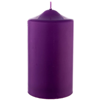 Candela cero per liturgie, Avvento, Quaresima. Dimensioni 8x15 cm