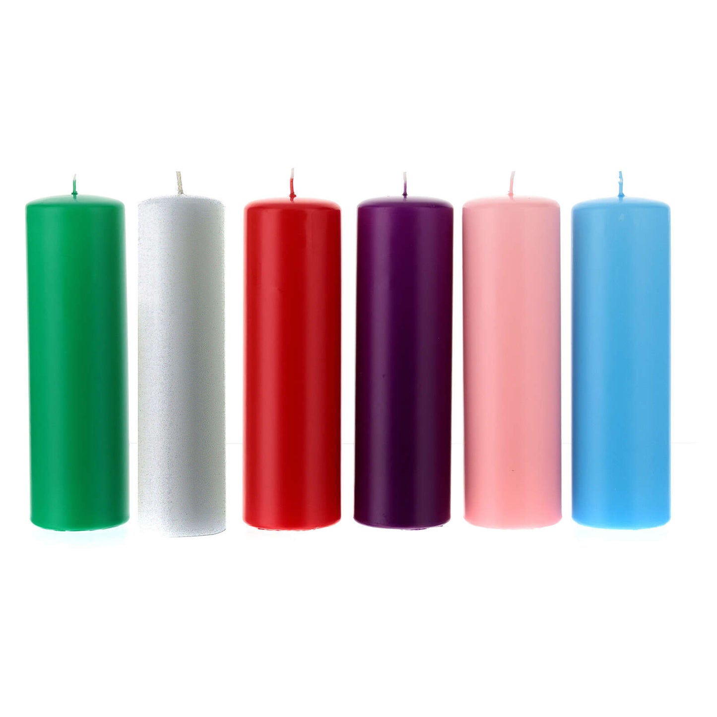 Candela cero per liturgie, Avvento, Quaresima. Dimensioni 6x20  cm