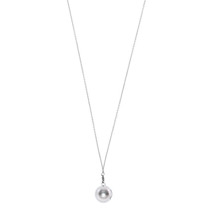 Collana Chiama Angeli con sfera argentata e incisione Angelo