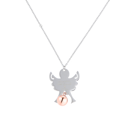 Collana Chiama Angeli con ciondolo Angelo e sfera, completo di bracciale per bimbo/a