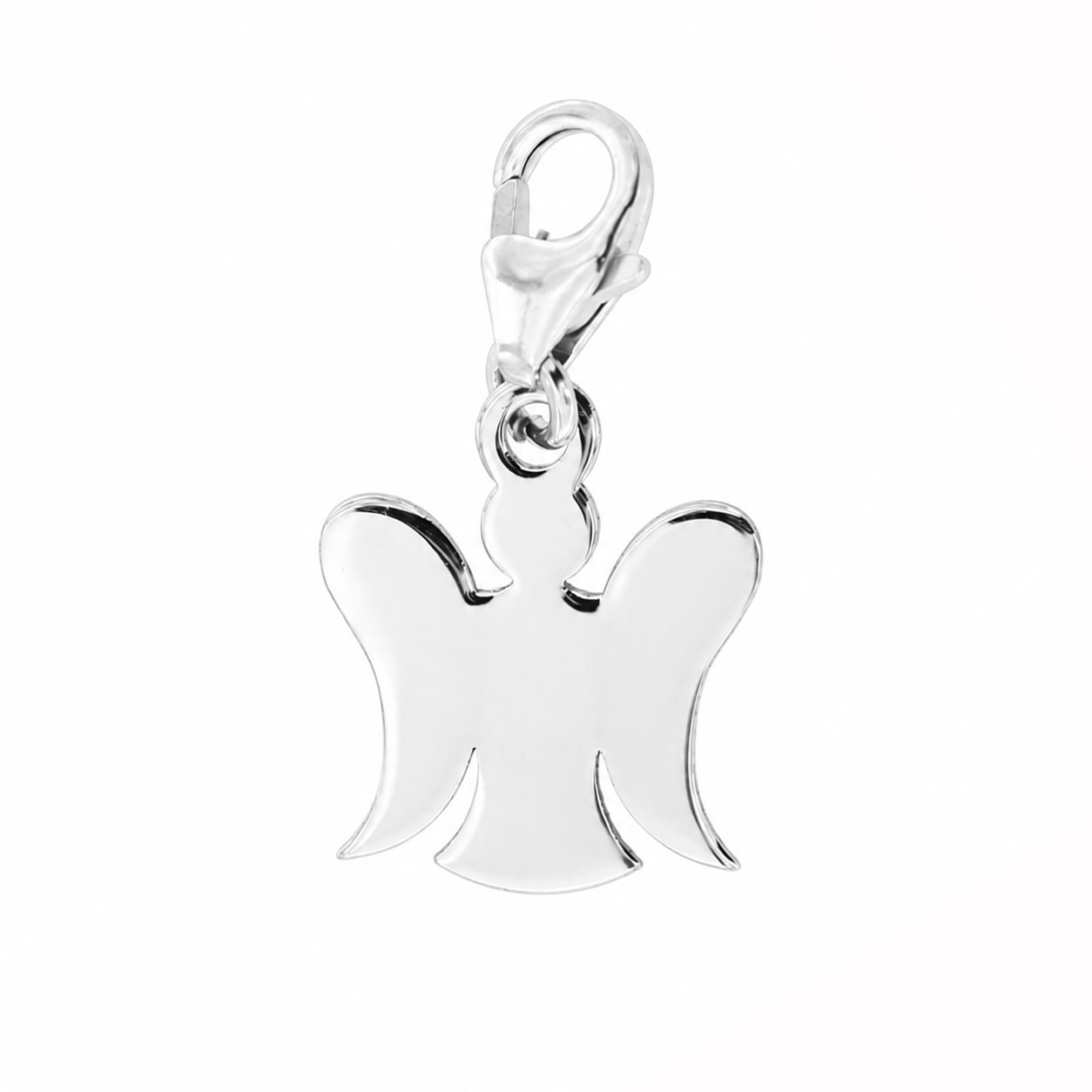 Charm Angelo con scritta Custodi - Ciondolo in Bronzo