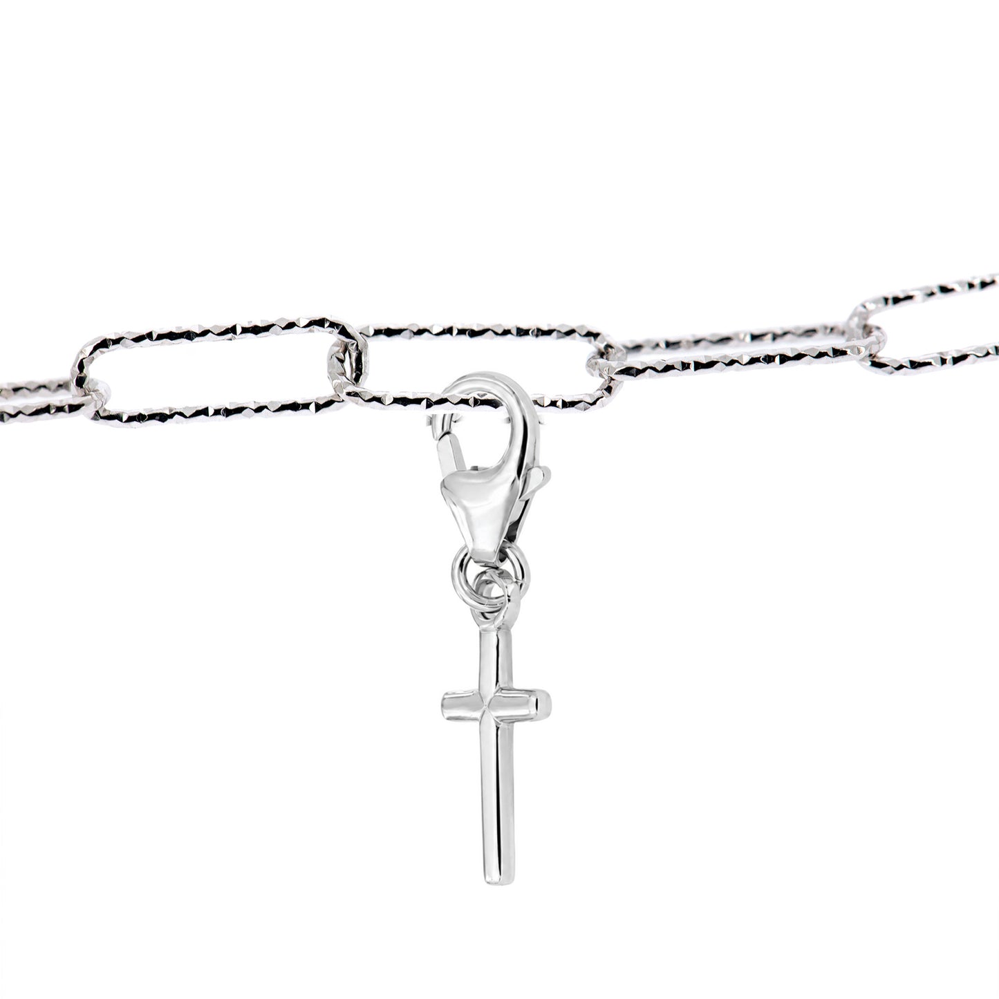 Charm Croce in Bronzo - Ciondolo Religioso