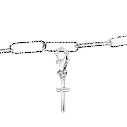 Charm Croce in Bronzo - Ciondolo Religioso