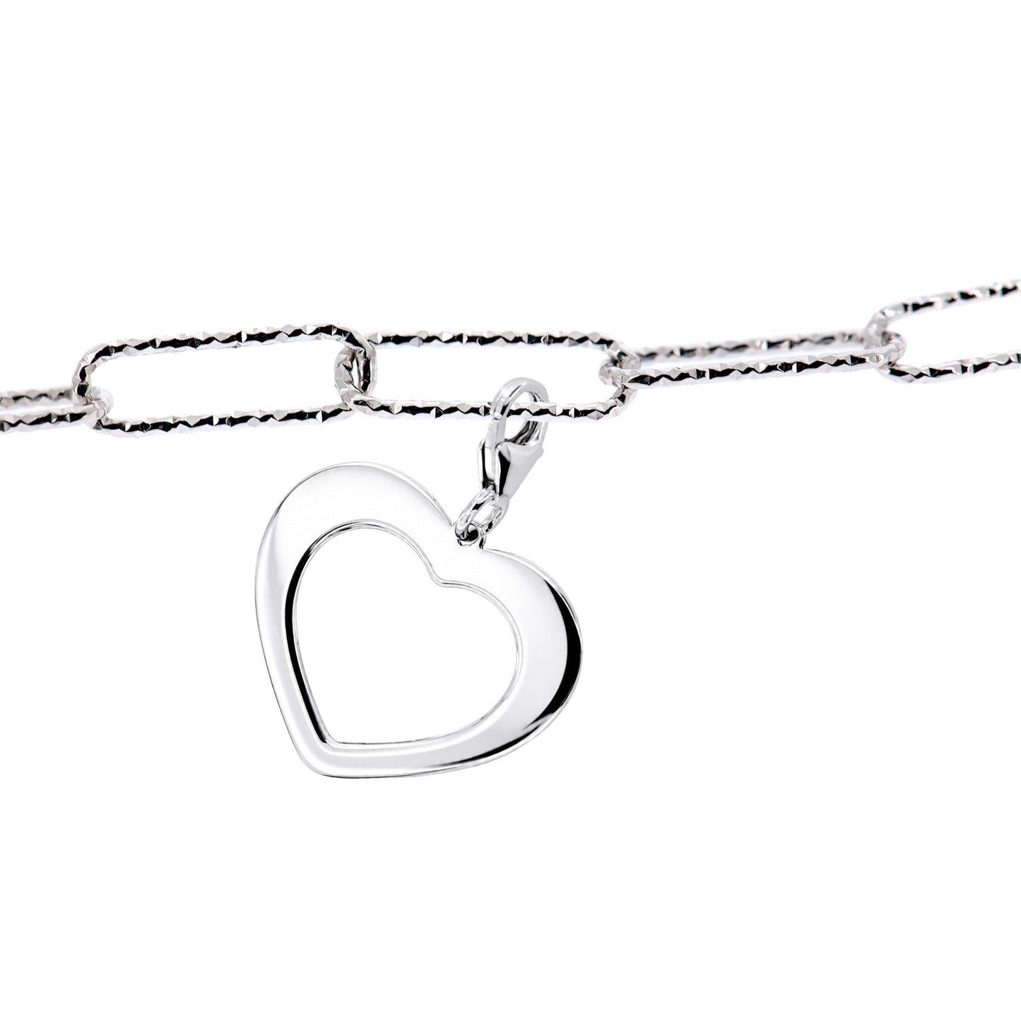 Charm Cuore Traforato - Ciondolo in Bronzo