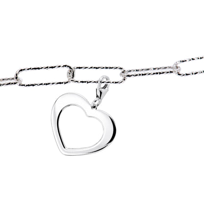Charm Cuore Traforato - Ciondolo in Bronzo