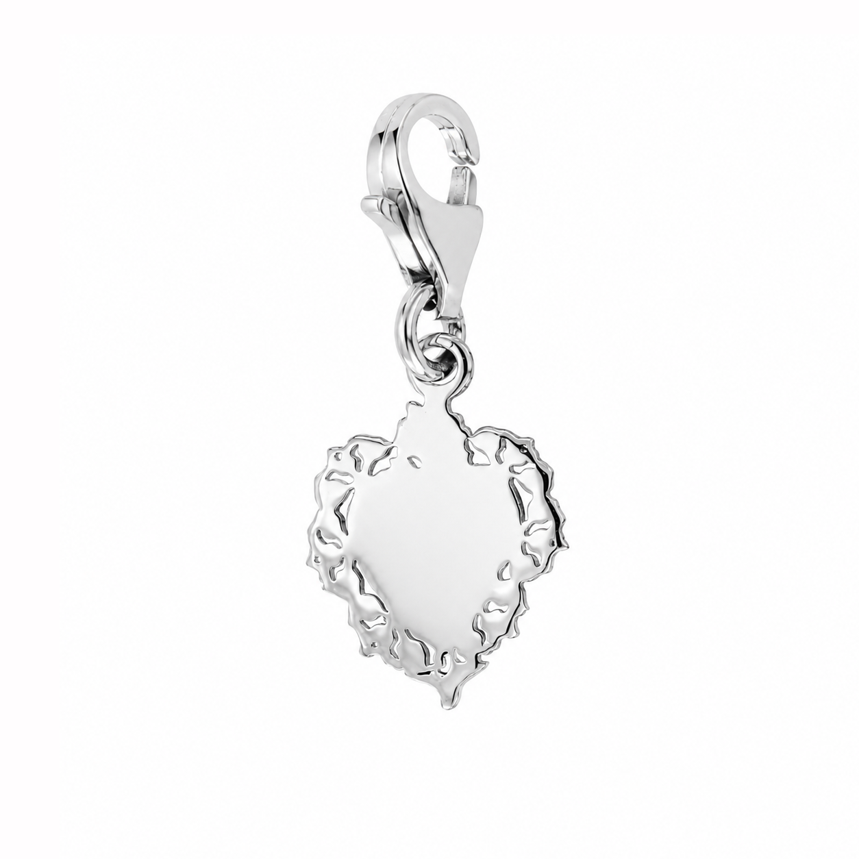 Charm Cuore Votivo in Bronzo - Ciondolo Religioso