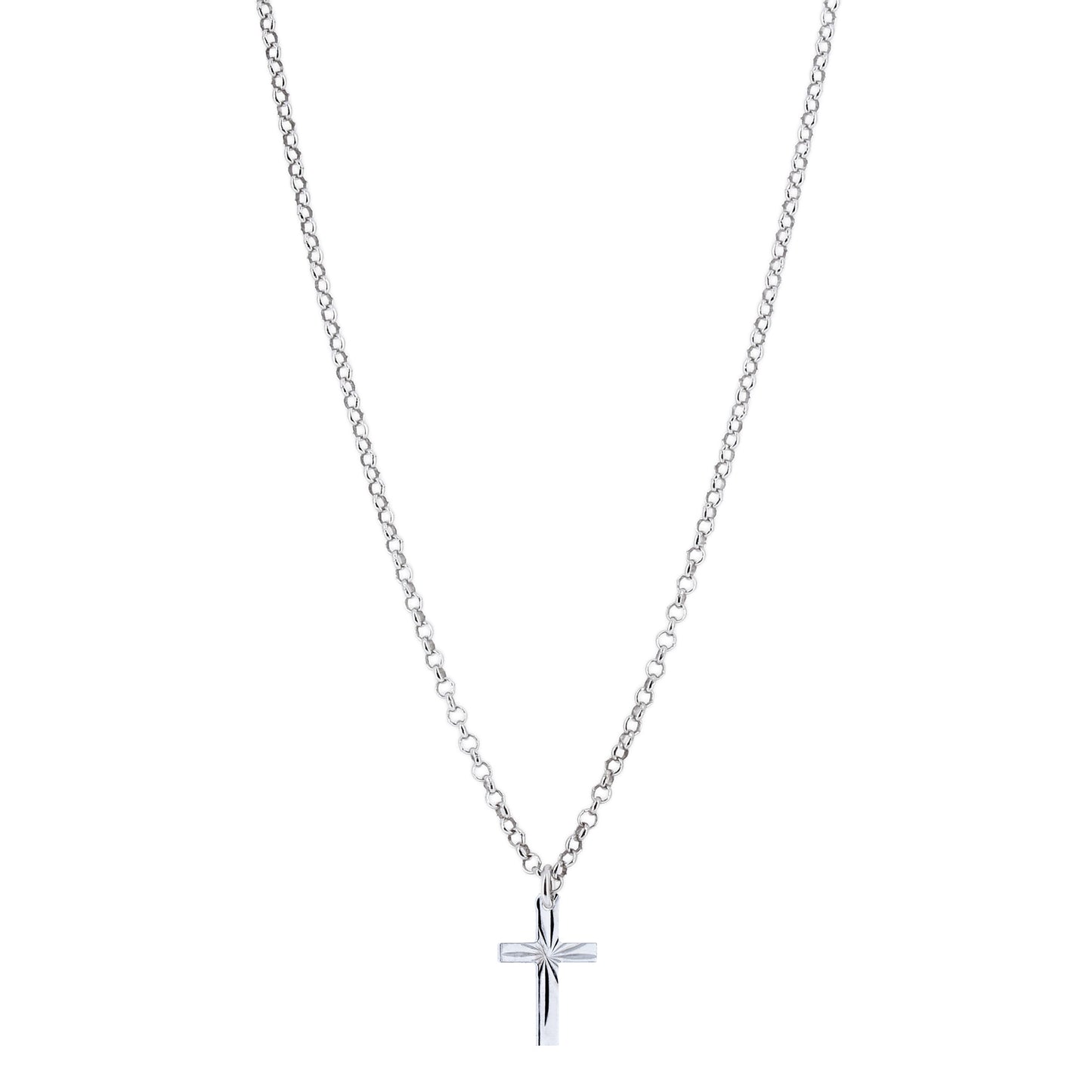Collana Croce Lavorata in Bronzo