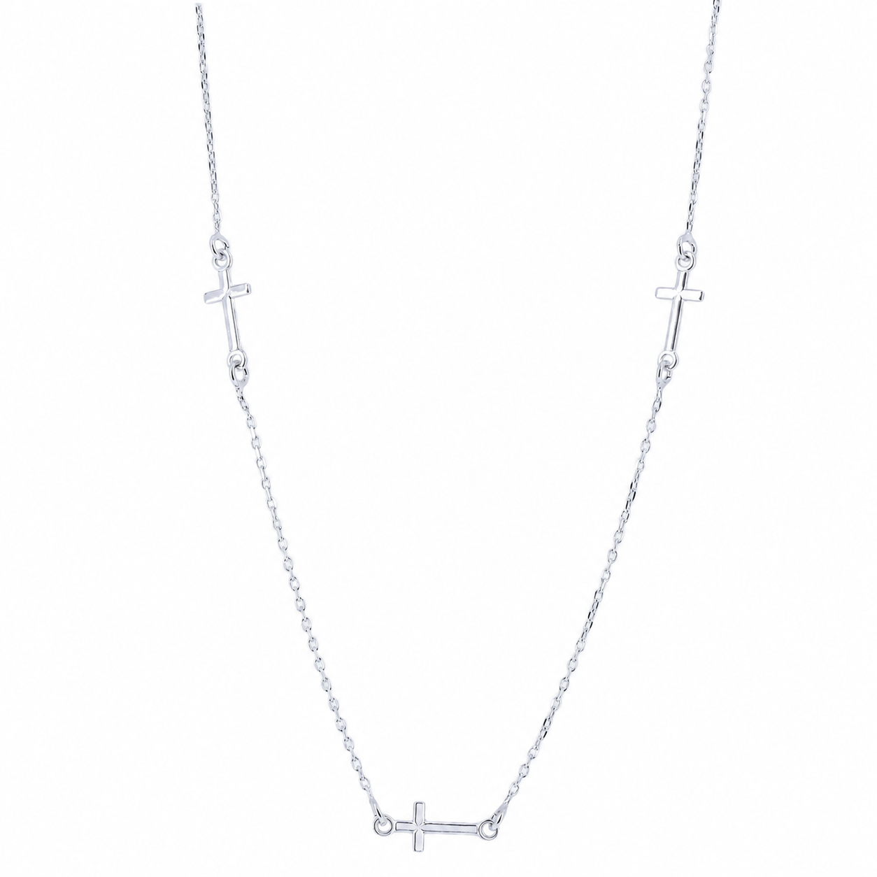 Collana tre Croci in bronzo
