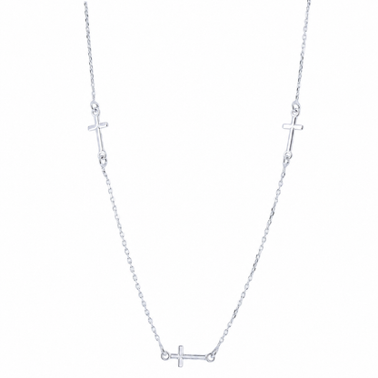 Collana tre Croci in bronzo