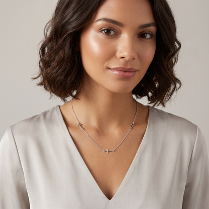 Collana tre Croci in bronzo