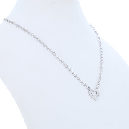 Collana Cuore Lavorato in Bronzo 45 cm