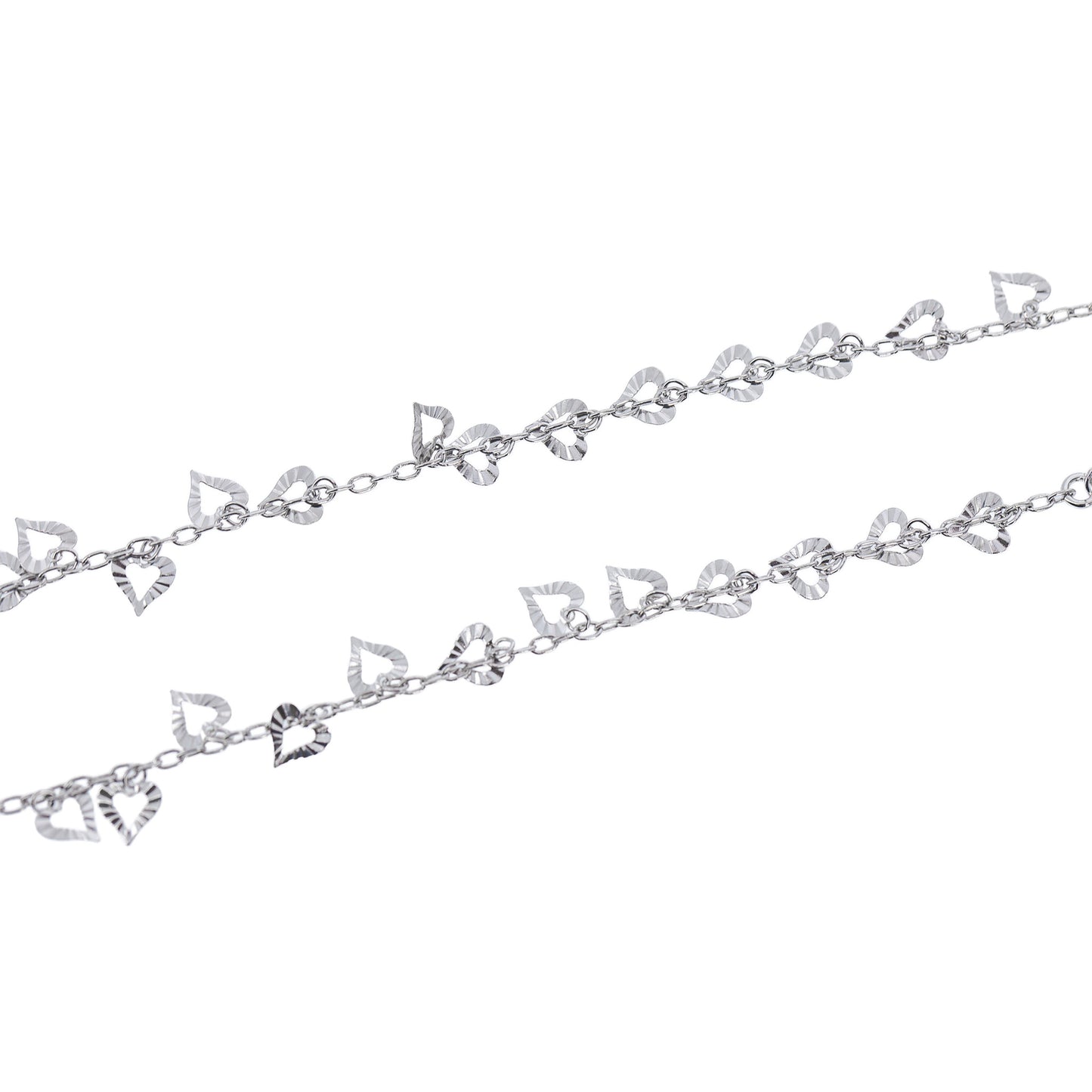 Collana Pendenti Cuoricini in bronzo