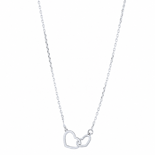 Collana Cuori Intrecciati in bronzo
