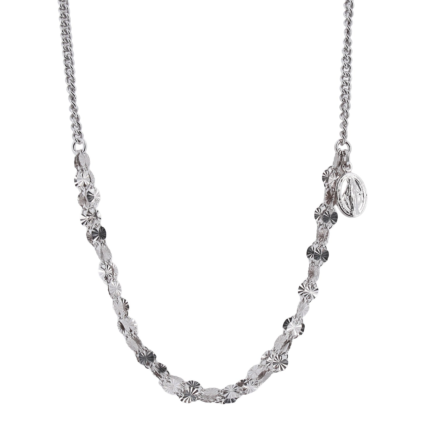 Collana Medaglia Miracolosa in Bronzo 45 cm