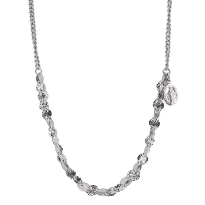Collana Medaglia Miracolosa in Bronzo 45 cm