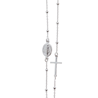 Collana Croce e Medaglia Miracolosa in bronzo 45 cm