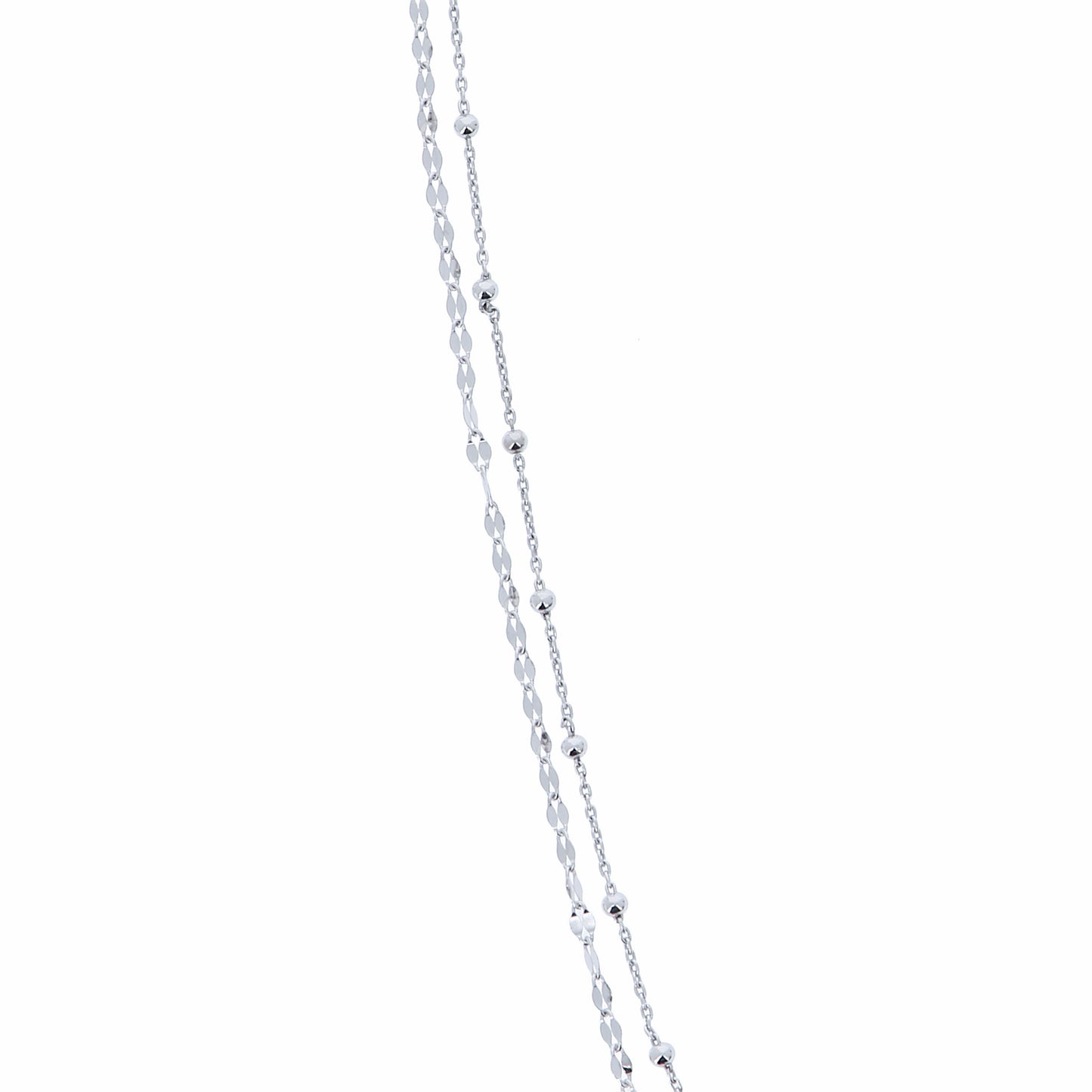 Collana doppia catena in bronzo 45 cm