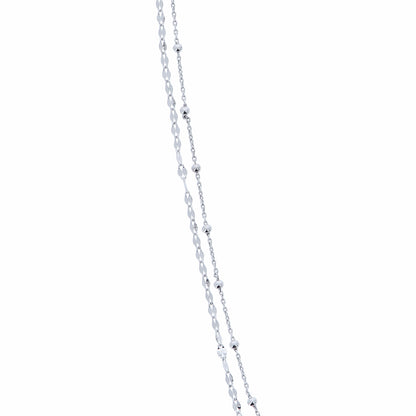 Collana doppia catena in bronzo 45 cm
