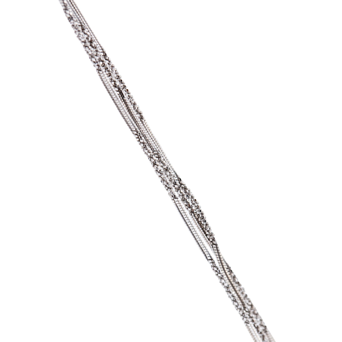 Bracciale tre fili catena lavorata in bronzo