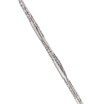 Bracciale tre fili catena lavorata in bronzo