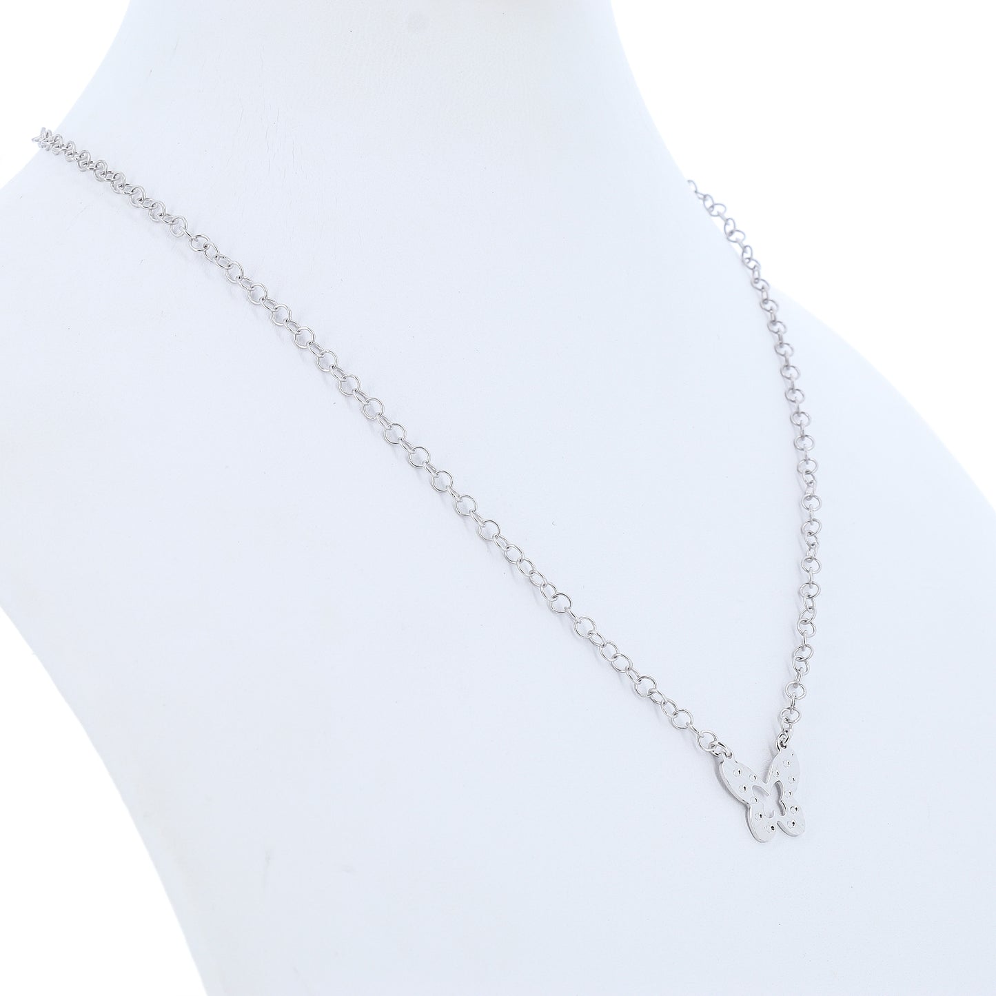 Collana Farfalla Lavorata in Bronzo 45 cm