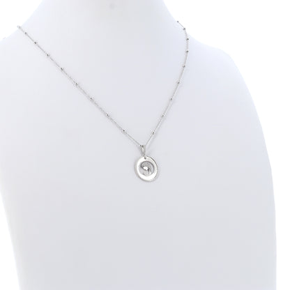 Collana Nativitas, pendente Madonna con Bambino con zirconi, argento 925