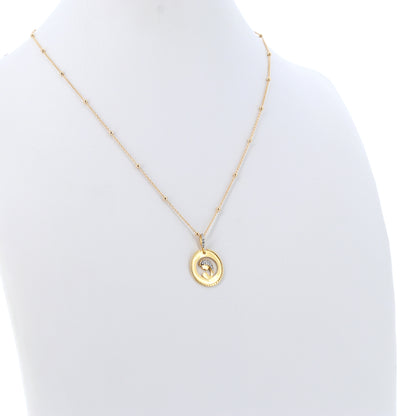 Collana Nativitas, pendente Madonna con Bambino con zirconi, argento 925