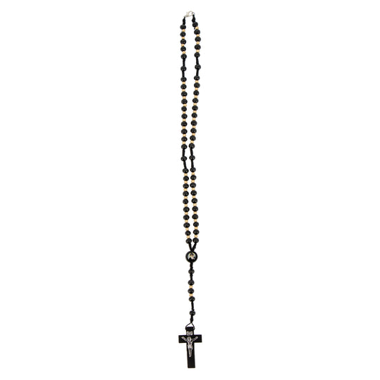 Corona del Rosario San Charbel in legno con chiusura. Indossabile