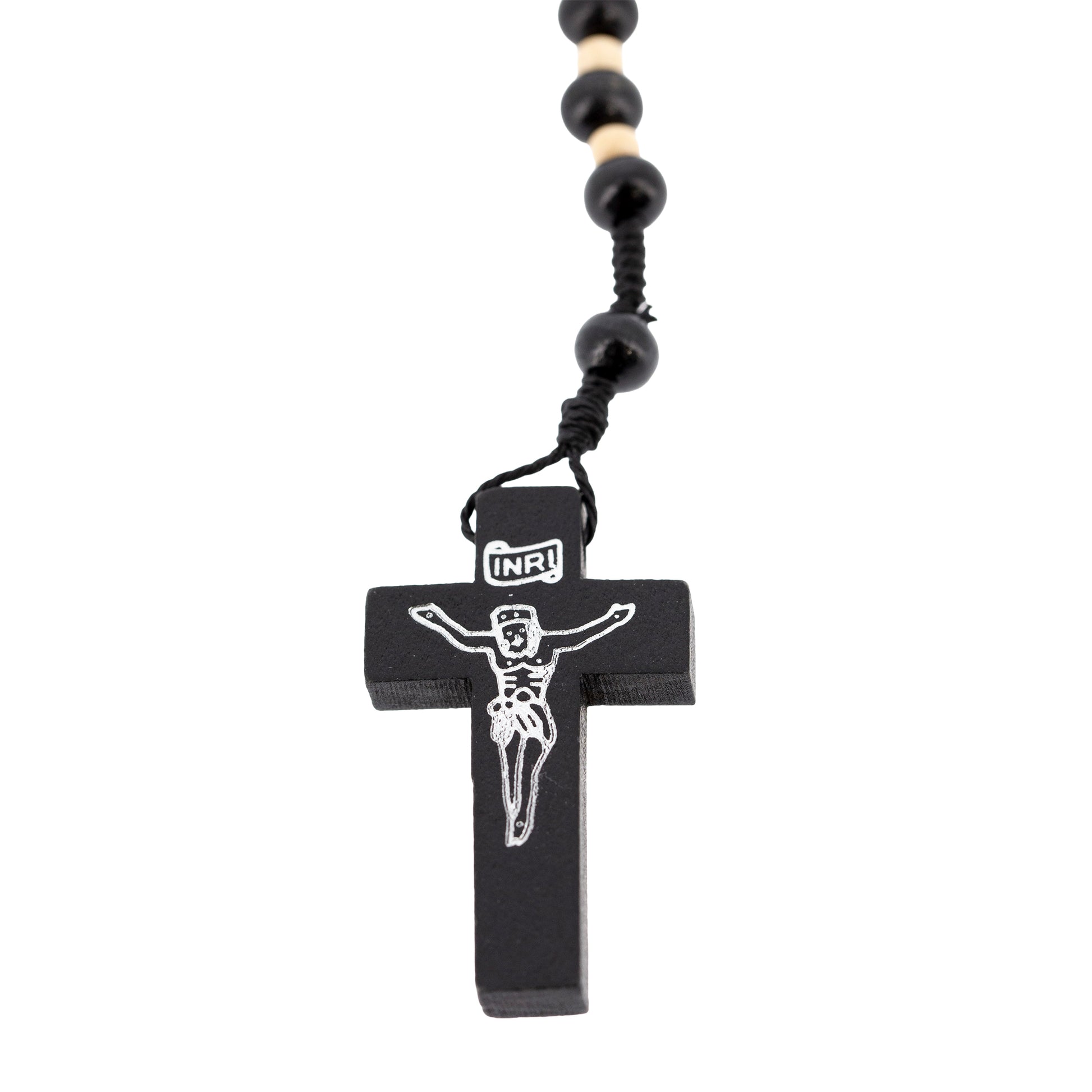 Corona del Rosario San Charbel in legno con chiusura. Indossabile