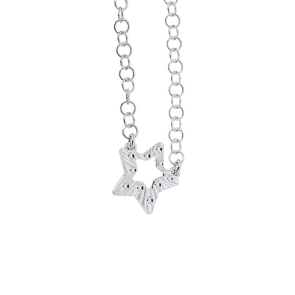 Collana Stella Lavorata in Bronzo 45 cm