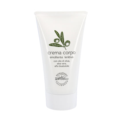 Crema corpo emolliente e lenitiva. Confezione da 150 ml