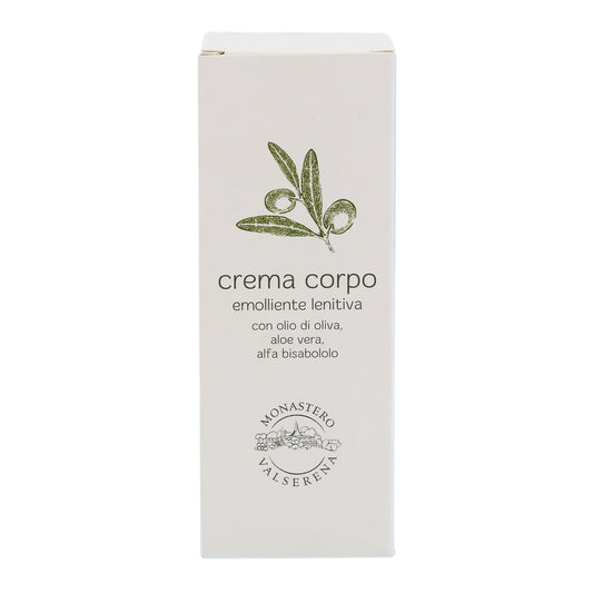 Crema corpo emolliente e lenitiva. Confezione da 150 ml