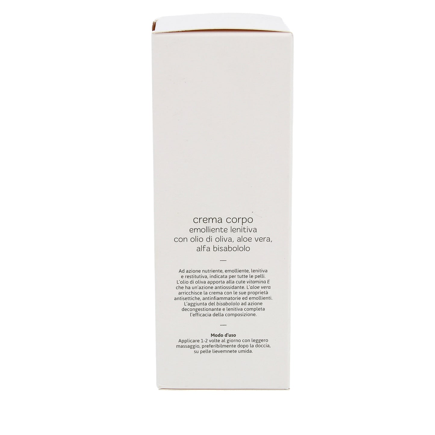 Crema corpo emolliente e lenitiva. Confezione da 150 ml