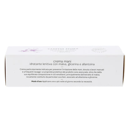 Crema mani idratante e lenitiva. Confezione da 75 ml