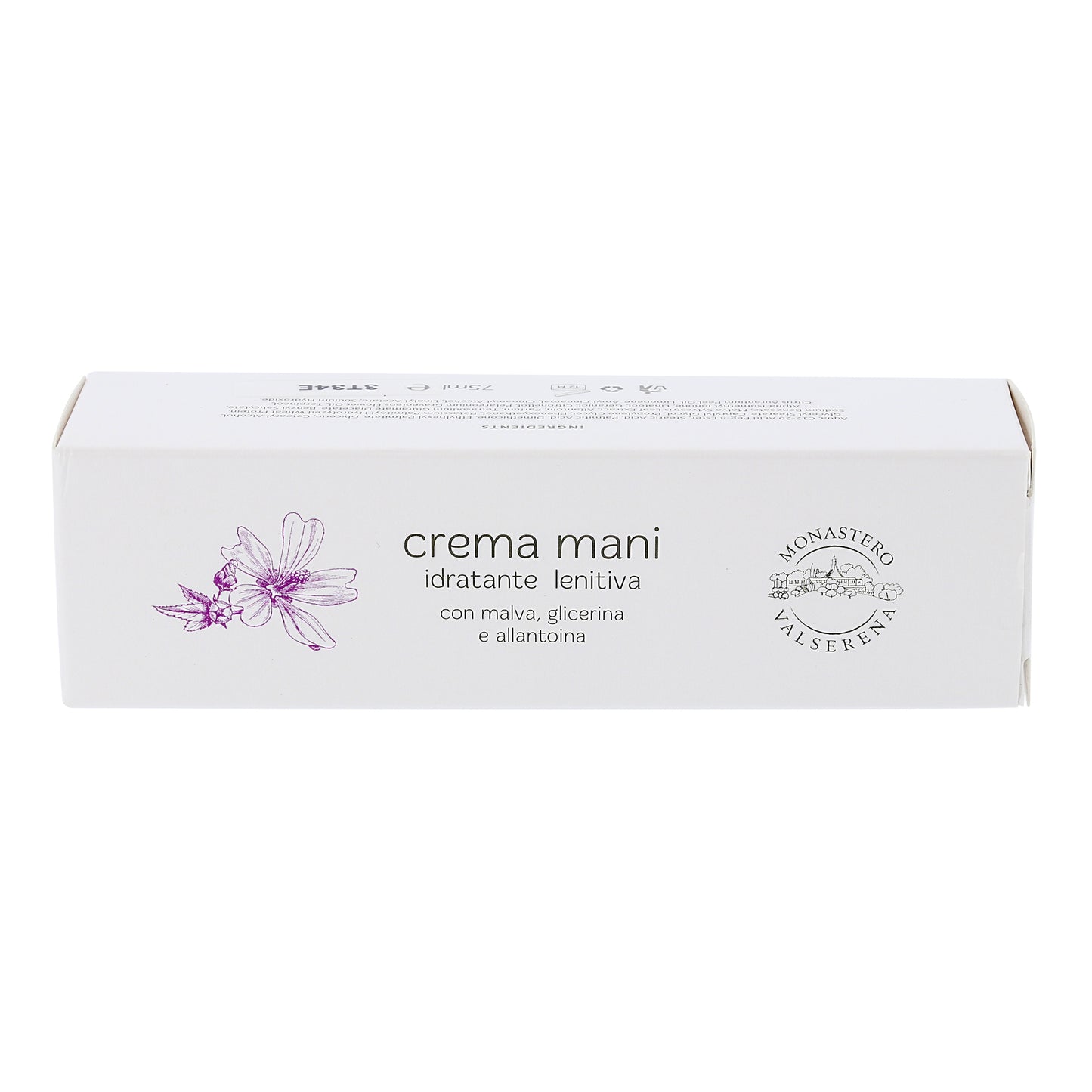 Crema mani idratante e lenitiva. Confezione da 75 ml