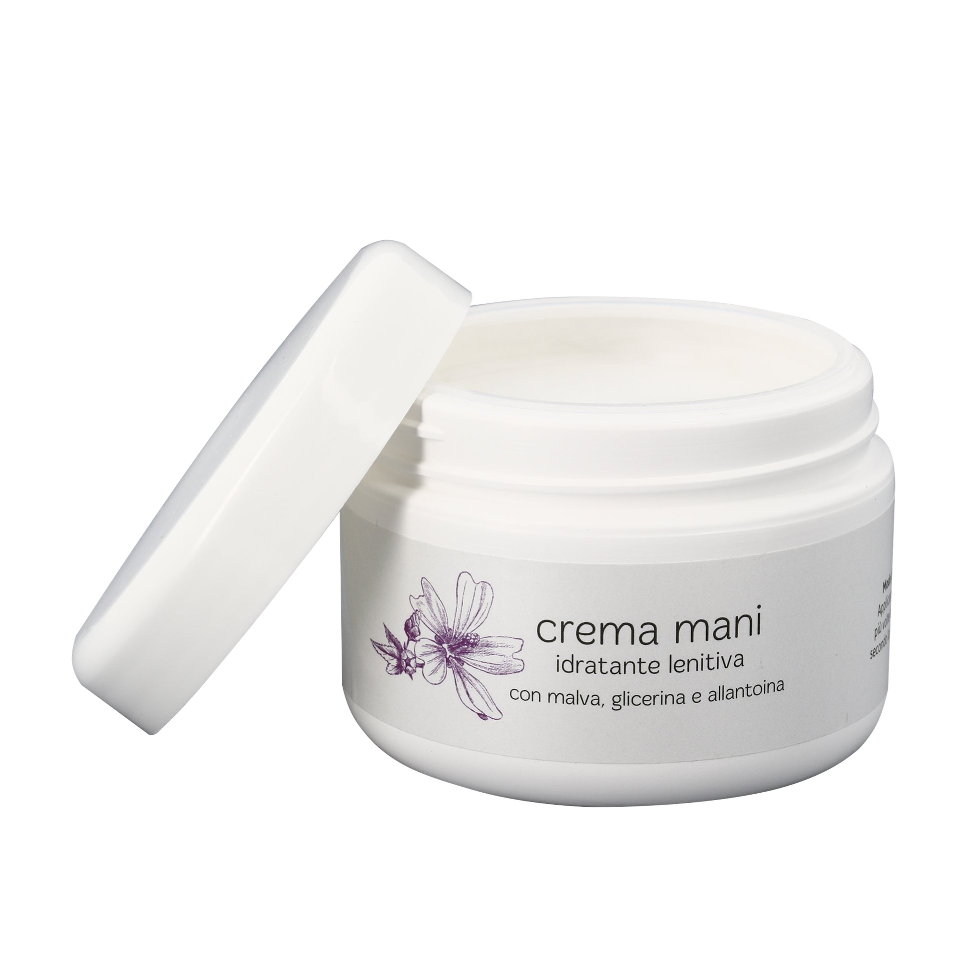 Crema mani idratante e lenitiva. Confezione da 200 ml