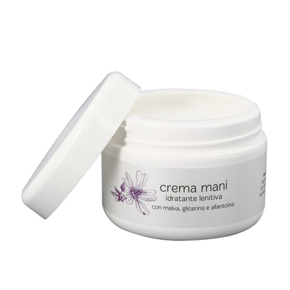 Crema mani idratante e lenitiva. Confezione da 200 ml