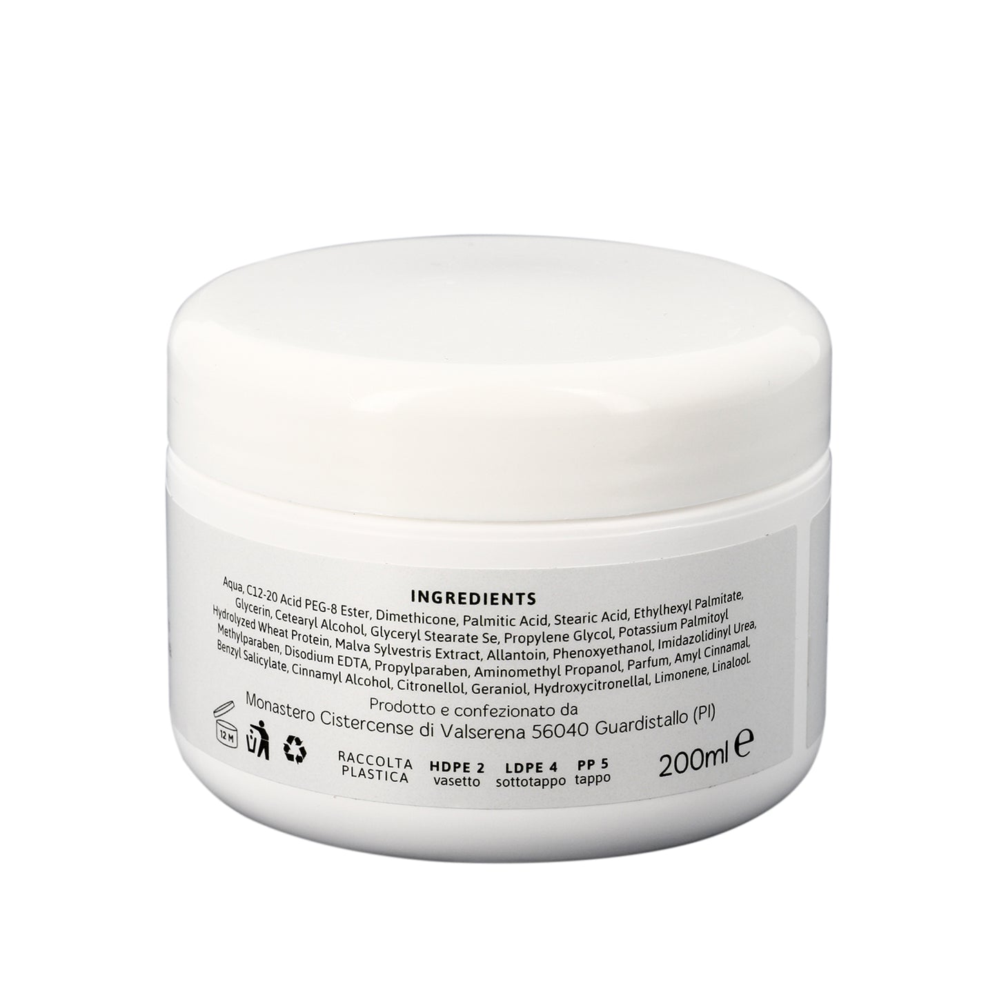 Crema mani idratante e lenitiva. Confezione da 200 ml