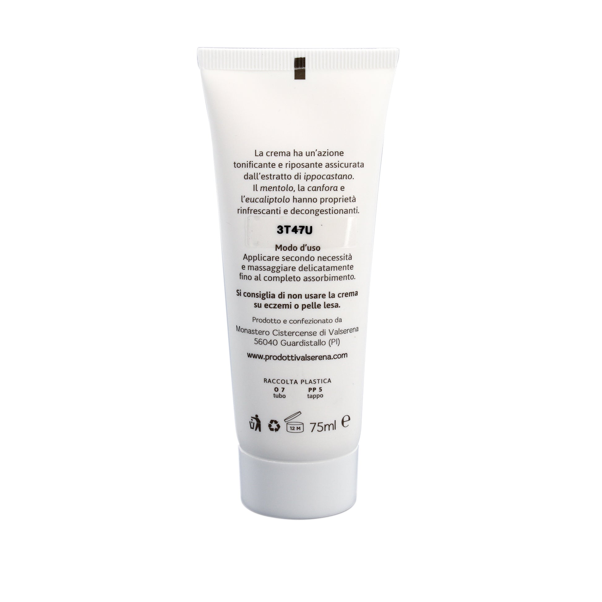 Crema piedi tonificante e riposante. Confezione da 75 ml